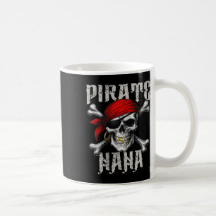 Pirate Nana Jolly Roger Vlag en schedel crossbones Koffiemok