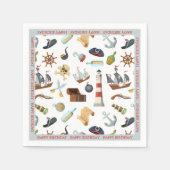 Pirate Nautical Icons Servet (Voorkant)