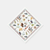 Pirate Nautical Icons Servet (Hoek)