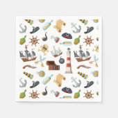 Pirate Nautical Icons Servet (Voorkant)