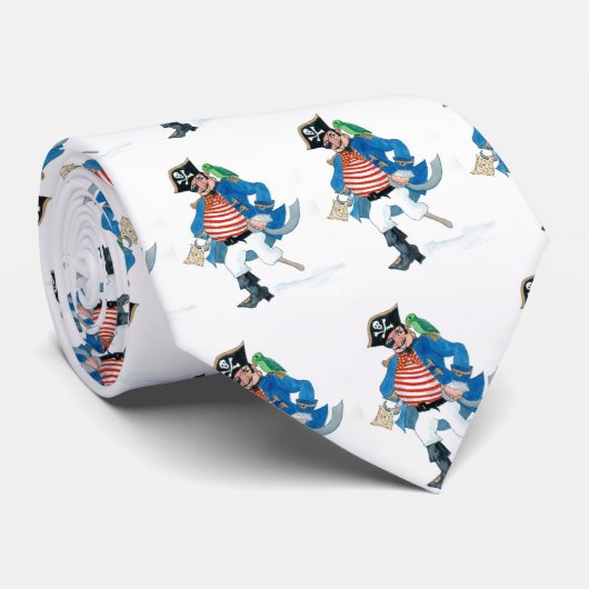 Pirate Necktie Stropdas (Opgerold)