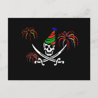 Pirate New Year's Eve Party Invitation Briefkaart
