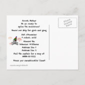 Pirate New Year's Eve Party Invitation Briefkaart (Achterkant)