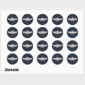 Pirate Nurse Wings III Ronde Sticker (Vel)