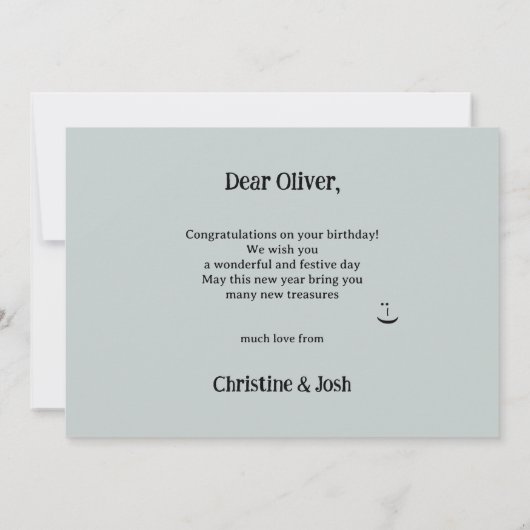 Pirate Ocean Seagull Fun Verjaardag Kaart (Achterkant)