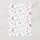 Pirate Ocean Under The Zee Boy Verjaardagsfeestje Bedankkaart (Achterkant)