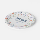 Pirate Ocean Under The Zee Boy Verjaardagsfeestje Papieren Bordje (Gekanteld)