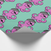 Pirate Octopus Custom Wrapping Paper Cadeaupapier (Hoek)