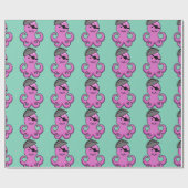 Pirate Octopus Custom Wrapping Paper Cadeaupapier (Vlak)