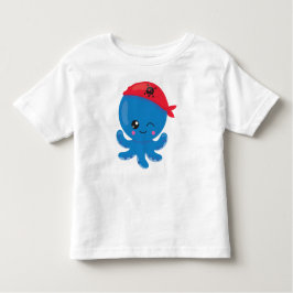 Pirate Octopus, Cute Octopus, Little Octopus Kinder Shirts