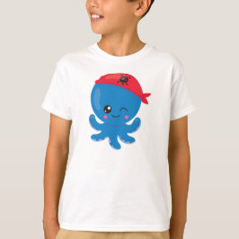Pirate Octopus, Cute Octopus, Little Octopus T-shirt