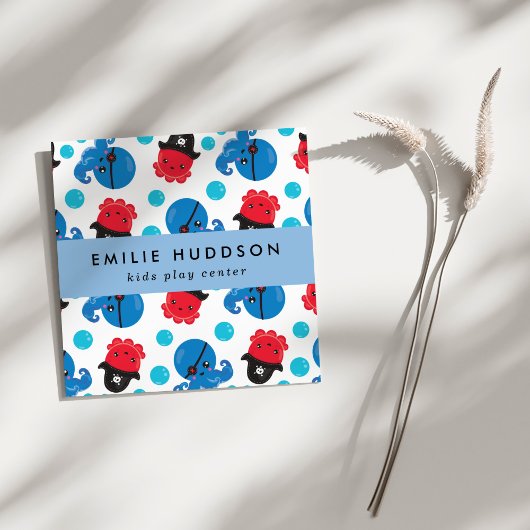 Pirate Octopus, Kinder Speelcentrum, Activiteitenc Vierkante Visitekaartje