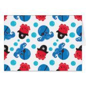 Pirate Octopus, Octopus Pattern, Zee Animals (Voorkant Horizontaal)