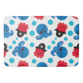Pirate Octopus, Octopus Pattern, Zee Animals Badmat (Voorkant)