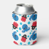 Pirate Octopus, Octopus Pattern, Zee Animals Blikjeskoeler (Blikje Voorkant)