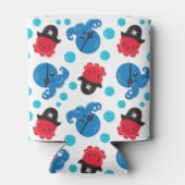 Pirate Octopus, Octopus Pattern, Zee Animals Blikjeskoeler (Achterkant)