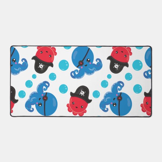 Pirate Octopus, Octopus Pattern, Zee Animals Bureaumat (Voorkant)