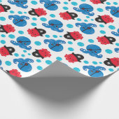 Pirate Octopus, Octopus Pattern, Zee Animals Cadeaupapier (Hoek)