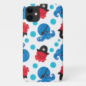 Pirate Octopus, Octopus Pattern, Zee Animals Case-Mate iPhone Case (Achterkant)
