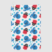 Pirate Octopus, Octopus Pattern, Zee Animals Golfhanddoek (Voorkant)