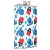 Pirate Octopus, Octopus Pattern, Zee Animals Heupfles (Rechts)