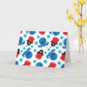 Pirate Octopus, Octopus Pattern, Zee Animals Kaart (Gele Bloem)