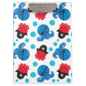 Pirate Octopus, Octopus Pattern, Zee Animals Klembord (Voorkant)