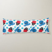 Pirate Octopus, Octopus Pattern, Zee Animals Lichaamskussen (Achterkant)