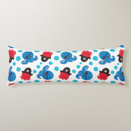 Pirate Octopus, Octopus Pattern, Zee Animals Lichaamskussen