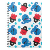 Pirate Octopus, Octopus Pattern, Zee Animals Notitieboek (Voorkant)