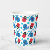 Pirate Octopus, Octopus Pattern, Zee Animals Papieren Bekers (Rechts)