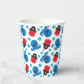 Pirate Octopus, Octopus Pattern, Zee Animals Papieren Bekers (Voorkant)