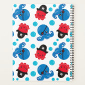 Pirate Octopus, Octopus Pattern, Zee Animals Planner (Achterkant)
