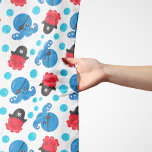 Pirate Octopus, Octopus Pattern, Zee Animals Sjaal<br><div class="desc">Cute,  pret en schattig patroon met piraatoctopussen. Moderne en trendy gave,  perfect voor de piratenliefhebber in je leven.</div>