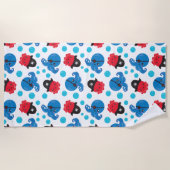 Pirate Octopus, Octopus Pattern, Zee Animals Strandlaken (Voorkant)