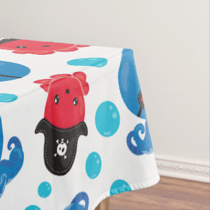 Pirate Octopus, Octopus Pattern, Zee Animals Tafelkleed