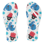 Pirate Octopus, Octopus Pattern, Zee Animals Teenslippers (Voetbed)