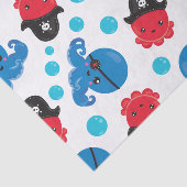 Pirate Octopus, Octopus Pattern, Zee Animals Tissuepapier (Detail)