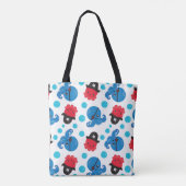 Pirate Octopus, Octopus Pattern, Zee Animals Tote Bag (Achterkant)