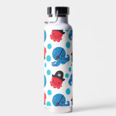 Pirate Octopus, Octopus Pattern, Zee Animals Waterfles (Rechts)