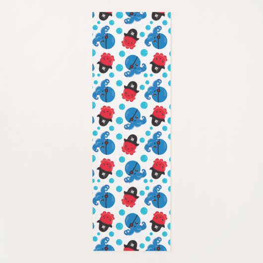 Pirate Octopus, Octopus Pattern, Zee Animals Yogamat (Voorkant)