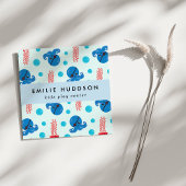 Pirate Octopus, Pirate Jellyfish, Activiteitencent Vierkante Visitekaartje