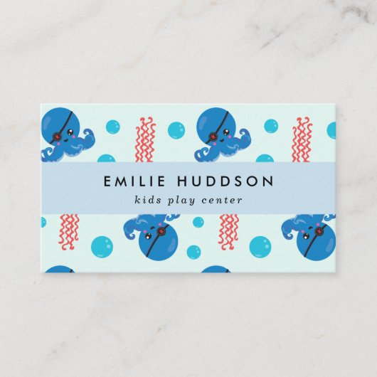 Pirate Octopus, Pirate Jellyfish, Activiteitencent Visitekaartje (Voorkant)