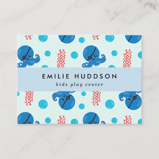 Pirate Octopus, Pirate Jellyfish, Activiteitencent Visitekaartje (Voorkant)