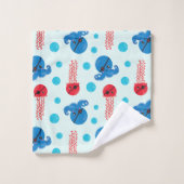 Pirate Octopus, Pirate Jellyfish, Zee Animals Bad Handdoek (Wasdoekje)