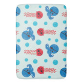 Pirate Octopus, Pirate Jellyfish, Zee Animals Badmat (Voorkant Verticaal)