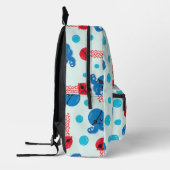 Pirate Octopus, Pirate Jellyfish, Zee Animals Bedrukte Rugzak (Links)