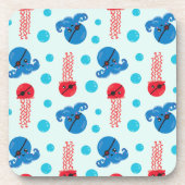 Pirate Octopus, Pirate Jellyfish, Zee Animals Bier Onderzetter (Voorkant)