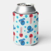 Pirate Octopus, Pirate Jellyfish, Zee Animals Blikjeskoeler (Blikje Achterkant)