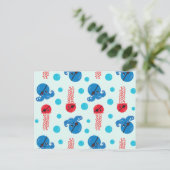 Pirate Octopus, Pirate Jellyfish, Zee Animals Briefkaart (Staand voorkant)